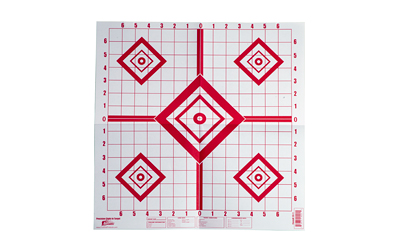 Pro-Shot Products Diamond Precision Sight In, 16"x16", 10 Pack, Red/White — photo 2