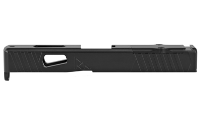 Rival Arms Match Grade Upgrade Slide, Fits Glock 19 Gen 3, RMR Cut Ready, Front and Rear Serrations, Satin Black Quench-Polish-Quench (QPQ) Finish