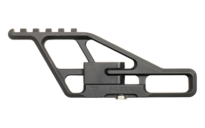 RS Regulate Front Biased Lower, Modular Side Mount, Fits AKM Type Rifles, Matte Finish, Black, Not Compatible with Folding Stocks