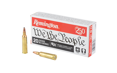 Remington We The People, 22-250 Remington, 55 Grain, High Performance Pointed Soft Point, 20 Round Box