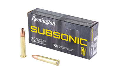 Remington Subsonic, 360 Buckhammer, 250 Grain, Subsonic Bonded Hollow Point, 20 Round Box