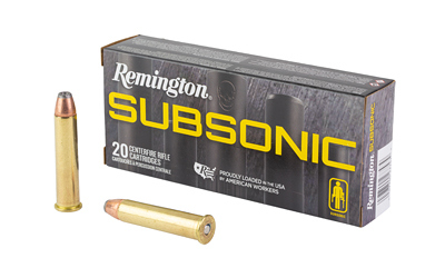 Remington Subsonic, 45-70 Government, 300 Grain, Subsonic Bonded Hollow Point, 20 Round Box