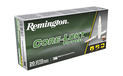 Remington Core-Lokt Tipped, 7MM Backcountry, 175 Grain, Jacketed Soft Point, 20 Round Box