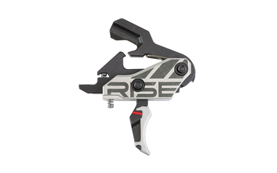 Rise Armament Blitz G2 Trigger, Curved Blade, Fits AR Style Rifles, Black and Silver — photo 2