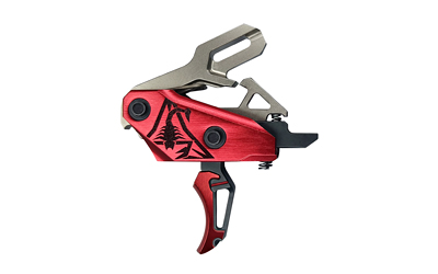 Rise Armament Rev 535 Trigger, Fits AR Style Rifles, Black and Red — photo 2