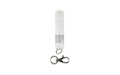 Sabre Mighty Discreet Pepper Spray, Powerful Stream, .18oz, White