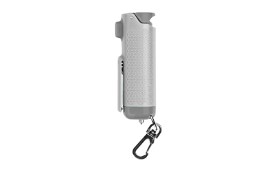 Sabre Safe Escape 3-In-1 Automotive Tool, Pepper Gel, Hard Case, .54oz, Light Gray, Includes Key Clip, Seatbelt Cutter and Glass Breaker