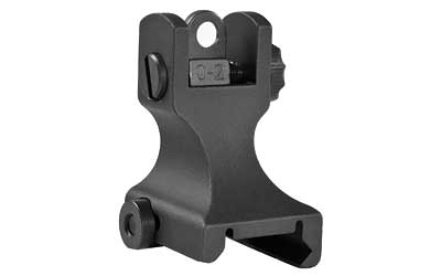 Samson Manufacturing Corp. Fixed Rear Sight, Fits Picatinny, Black, Standard Dual Aperture, 6061 Aluminum, Mil-Spec Hardcoat Anodized for Durability