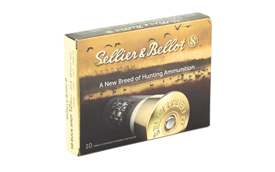 Sellier & Bellot Shotshell, 12 Gauge, 2.75", 00 Buck, 9 Pellets, 10 Round Box — photo 2