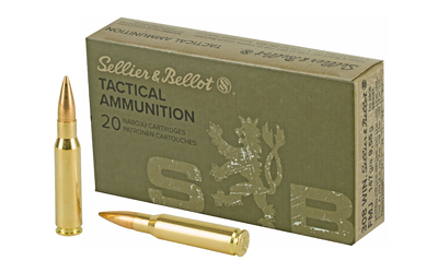 Sellier & Bellot Rifle, 308 Winchester, 147 Grain, Full Metal Jacket, 20 Round Box
