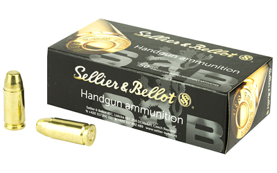 Sellier & Bellot Pistol, 9MM, Subsonic, 150 Grain, Full Metal Jacket, 50 Round Box