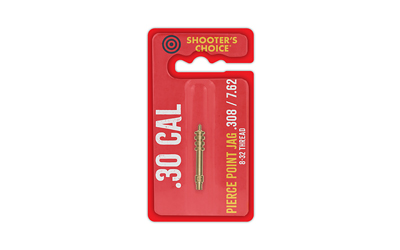 Shooter's Choice Shooters Choice, Pierce Point Jag, For .30 Cal, 8-32 Threads, Brass