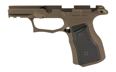 Sharps Bros. Gen 3 Grip Module, Fits Sig P365 X/XL with Manual Safety, Anodized Finish, Bronze, Black Grips