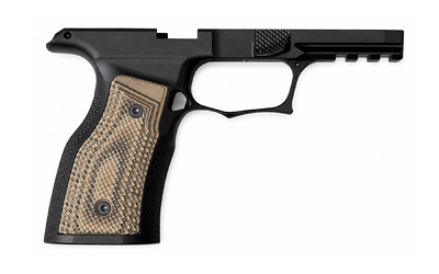 Sharps Bros. Gen 3 Grip Module, Fits Sig P365 X-Macro, Anodized Finish, Black, G10 Hyena Gunner Grips