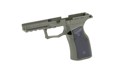 Sharps Bros. Gen 3 Grip Module, Fits Sig P365 X-Macro, Anodized Finish, Olive Drab Green, Black Grips — photo 3