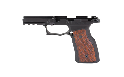 Sharps Bros. Gen 3 Grip Module, Fits Sig P365 X-Macro with Manual Safety, Anodized Finish, Black, Brazilian Cherry Grips