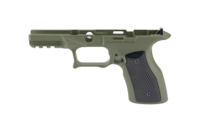Sharps Bros. Grip Module, Fits Springfield Armory Echelon, Cerakote Finish, OD Green, Black Anodized Aluminum Grips