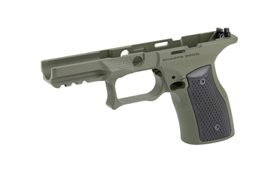 Sharps Bros. Grip Module, Fits Springfield Armory Echelon, Cerakote Finish, OD Green, Black Anodized Aluminum Grips — photo 3