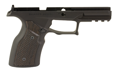 Sharps Bros. Grip Module, Fits Taurus GX4 Carry, 7075 Aluminum Construction, Anodized Finish, Black, Wenge Wood Grip Panels — photo 2