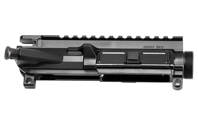 Sharps Bros. SBUR04, Billet Upper Receiver, Fits AR15, Black Finish, Includes Forward Assist and Dust Cover