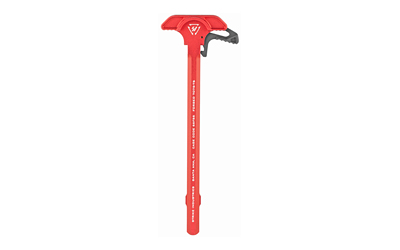 Strike Industries Charging Handle, Extended Latch, Red