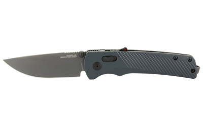 SOG Knives & Tools Flash AT, Folding Knife, 3.45" Straight Back, Urban Gray GRN Handle, D2 Steel, Titanium Nitride Finish, Black