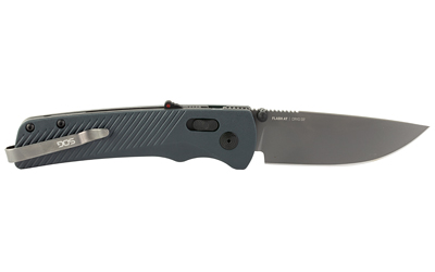 SOG Knives & Tools Flash AT, Folding Knife, 3.45" Straight Back, Urban Gray GRN Handle, D2 Steel, Titanium Nitride Finish, Black — photo 2