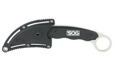 SOG Knives & Tools Gambit, Fixed Blade Knife, 2.58" Straight Edge Sheepsfoot, Black Glass-Reinforced Nylon Handle, 7Cr17MoV Stainless Steel — photo 3