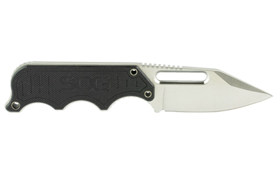 SOG Knives & Tools Instinct, Fixed Blade Knife, 2.3" Straight Edge Clip Point, Black Stainless Steel and G10 Handle, 5Cr15MoV Steel, Satin Finish — photo 2