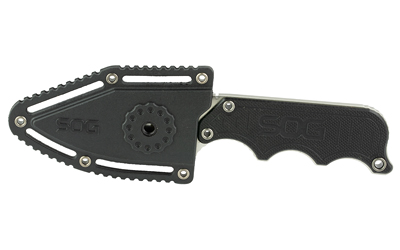 SOG Knives & Tools Instinct, Fixed Blade Knife, 2.3" Straight Edge Clip Point, Black Stainless Steel and G10 Handle, 5Cr15MoV Steel, Satin Finish — photo 3