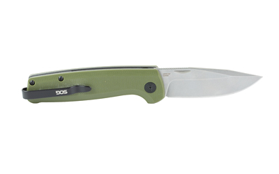 SOG Knives & Tools Terminus SJ, Folding Knife, 2.9" Clip Point Blade,7.1" Overall Length, CRYO D2 Blade Steel, Plain Edge, Stonewash Finish, Silver — photo 2