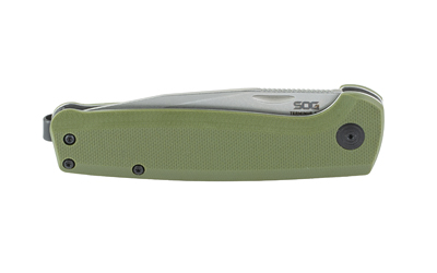 SOG Knives & Tools Terminus SJ, Folding Knife, 2.9" Clip Point Blade,7.1" Overall Length, CRYO D2 Blade Steel, Plain Edge, Stonewash Finish, Silver — photo 3