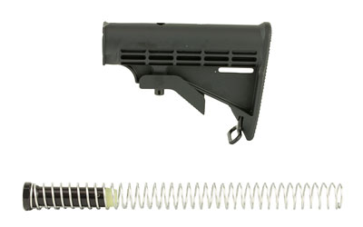 Spike's Tactical Complete M4 Stock Kit, Includes ST-T2 Buffer, Buffer Tube, Buffer Spring, Castle Nut, End Plate, Fits AR-15 Rifles, Black