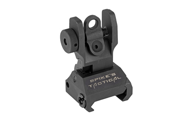 Spike's Tactical Rear Folding Sight, Black — photo 2