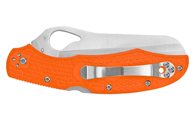 Spyderco Byrd, Cara Cara 2 Rescue, 3.91" Folding Knife, Lightweight, Orange — photo 2