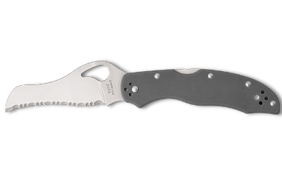 Spyderco Gooney, Folding Knife, 3.44" Hawkbill/Sheepsfoot Blade, SpyderEdge, 9Cr18MoV Blade Steel, 7.71" Overall Length, Back Lock, Satin Finish