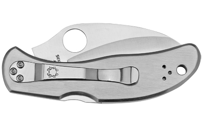 Spyderco Harpy, 2.75" Folding Knife, Hawkbill, SpyderEdge Edge, VG10/Satin, Stainless, Circle Thumb Hole/Pocket Clip — photo 2