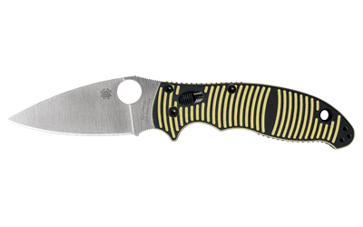 Spyderco Manix 2 Salt, Folding Knife, 3.37" Drop Point Blade, 8" Overall Length, CPM MagnaCut Blade Steel, Plain Edge, Satin Finish, Silver