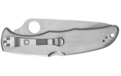 Spyderco Endura 4, 3.375" Folding Knife, Clip Point, Combo Edge, VG10/Satin, Stainless, Circle Thumb Hole/Pocket Clip — photo 2