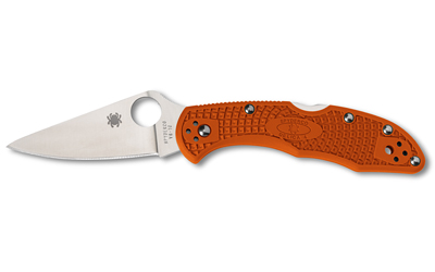 Spyderco Delica 4, 2.9" Folding Knife, VG-10 Blade Steel, Orange FRN Handle