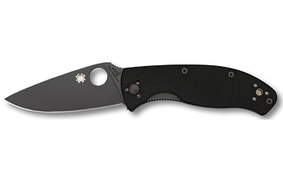 Spyderco Tenacious, 3.39" Folding Knife, Plain Edge, VG10/Black, Black G10 Handle