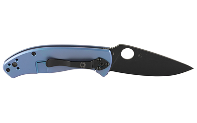 Spyderco Tenacious, Folding Knife, 3.35" Drop Point Blade, 8Cr13MoV Blade Steel, 7.74" Overall Length, R.I.L. Lock, Black Oxide Finish, Black Blade — photo 2