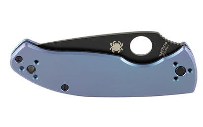 Spyderco Tenacious, Folding Knife, 3.35" Drop Point Blade, 8Cr13MoV Blade Steel, 7.74" Overall Length, R.I.L. Lock, Black Oxide Finish, Black Blade — photo 3