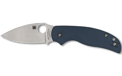 Spyderco Sage 5, Folding Knife, 3" Drop Point Blade, CPM SPY27 Blade Steel, 7.13" Overall Length, Compression Lock, Satin Finish, Silver Blade