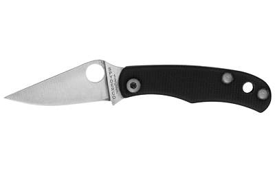 Spyderco Bug, Folding Knife, 1.27" Drop Point Blade, 12C27 Blade Steel, 2.94" Overall Length, Slipjoint Lock, Satin Finish, Silver Blade