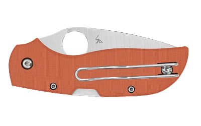 Spyderco Chaparral, Folding Knife, 2.8" Drop Point Blade, 6.4" Overall Length, CPM REX 121 Blade Steel, Plain Edge, Satin Finish, Silver — photo 2