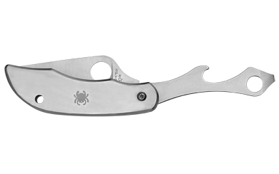 Spyderco ClipiTool, 2" Folding Knife, 8Cr13MoV, Plain, Bottle Opener & Screwdriver, Circle Thumb Hole/Pocket Clip, Stainless, Box — photo 2