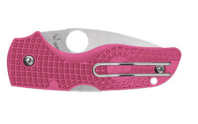 Spyderco Lil Native Lightweight, Folding Knife, 2.42" Drop Point Blade, 5.9" Overall Length, CTS BD1N Blade Steel, Plain Edge, Satin Finish, Silver — photo 2