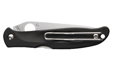 Spyderco Charisma, Folding Knife, 2.98" Drop Point Blade, 6.8" Overall Length, CTSBD1N Blade Steel, Plain Edge, Satin Finish, Silver — photo 2