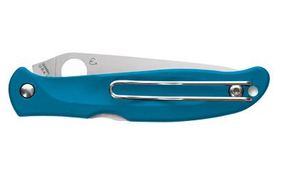Spyderco Charisma, Folding Knife, 2.98" Drop Point Blade, 6.8" Overall Length, CTSBD1N Blade Steel, Plain Edge, Satin Finish, Silver — photo 2